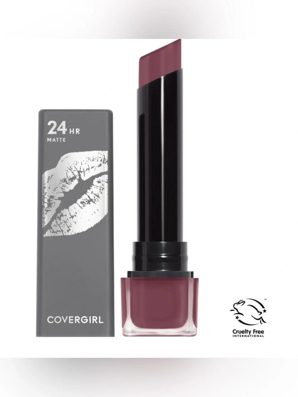 COVERGIRL Exhibitionist Ultra-Matte Lipstick, Risky Business, 0.09 oz